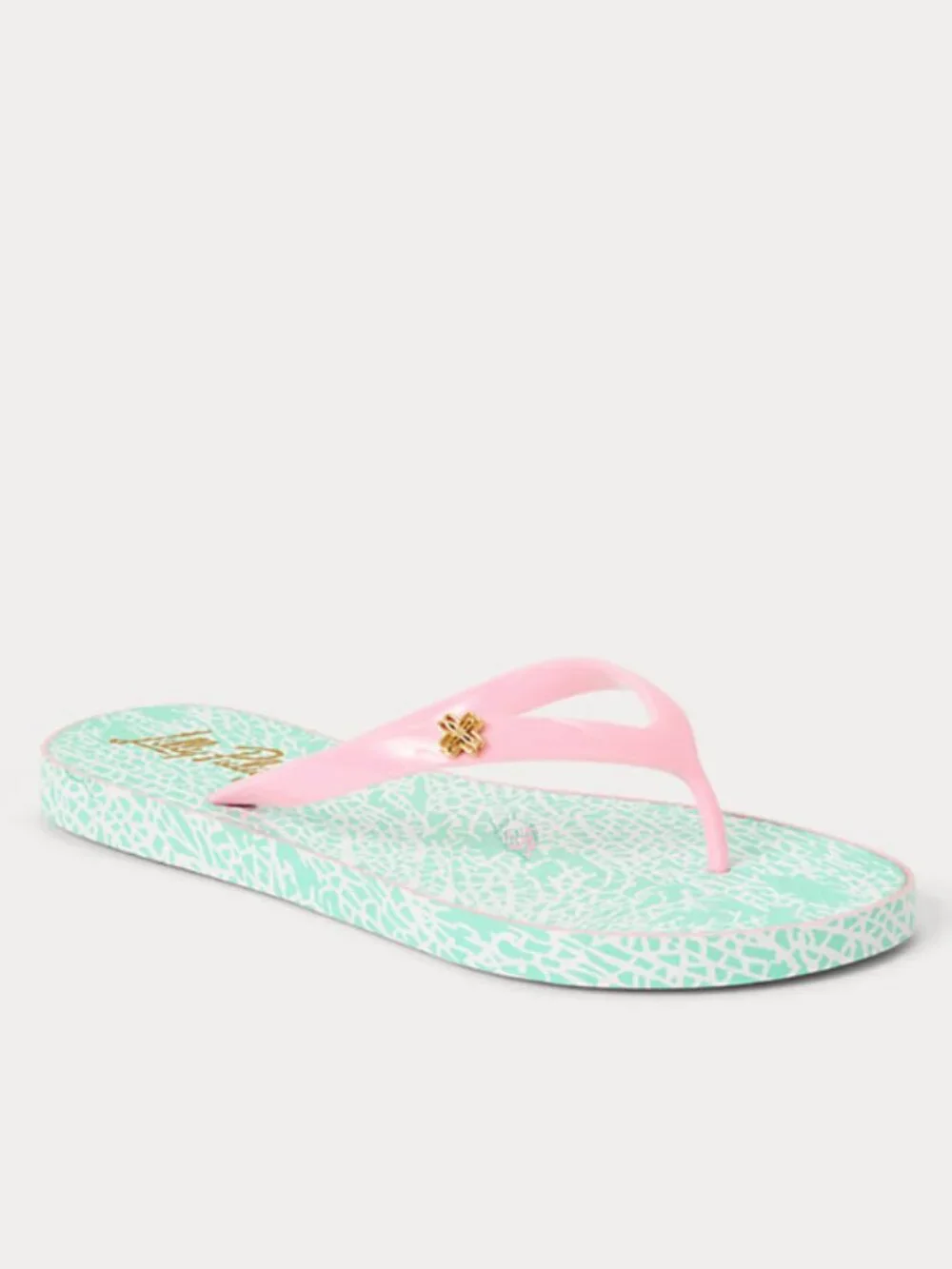 NWT Lilly Pulitzer Pool Flip Flops Mint Condition Pink Size 9/10
